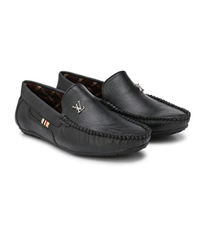 REVOKE PL-Black Casual Loafers Shoes