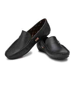 REVOKE PL-Black Casual Loafers Shoes