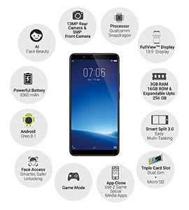 Vivo Y71 (18:9 FullView Display, Matte Black, 16GB) with Offers